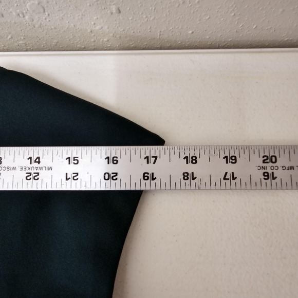 Calvin Klein Jumpsuit Womens 8 Dark Green Belted Wide Leg Sleeveless Stretch - Picture 5 of 13